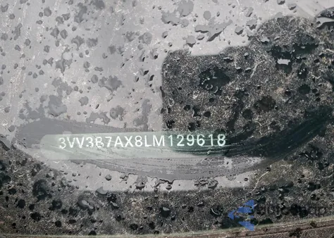 2020 Volkswagen Tiguan Se z USA, uszkodzony, nr VIN 3VV3B7AX8LM129618